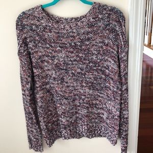 Red White & Blue Speckled Knit Sweater